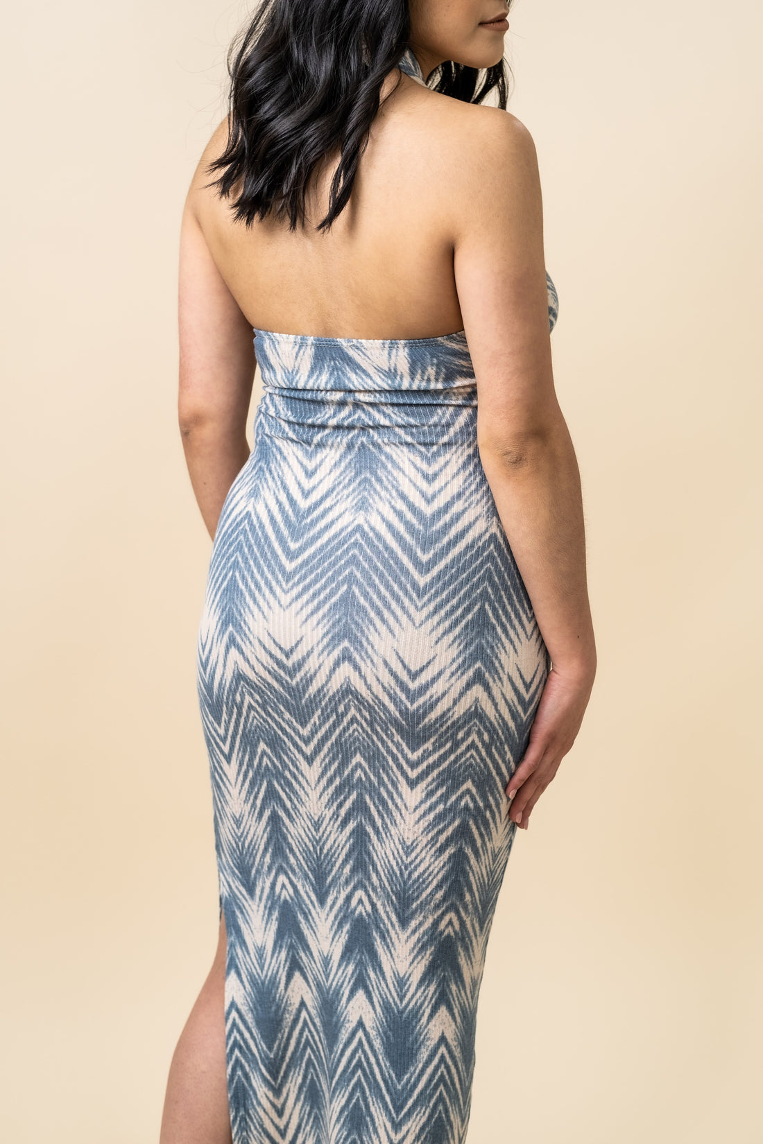 Ashlee Aztec Halter Midi Dress