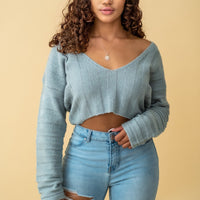 Jade Knit Cropped Sweater