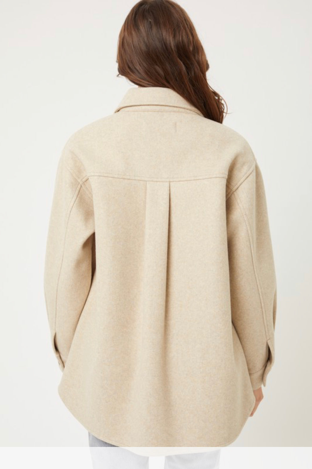 Sierra Oatmeal Oversized Jacket