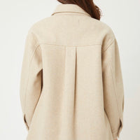 Sierra Oatmeal Oversized Jacket