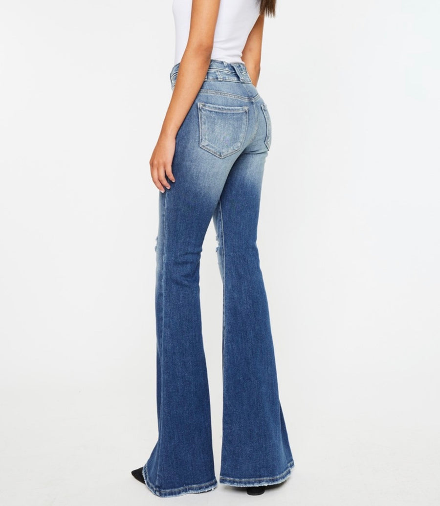 Kourtney High Rise Super Flare Jeans