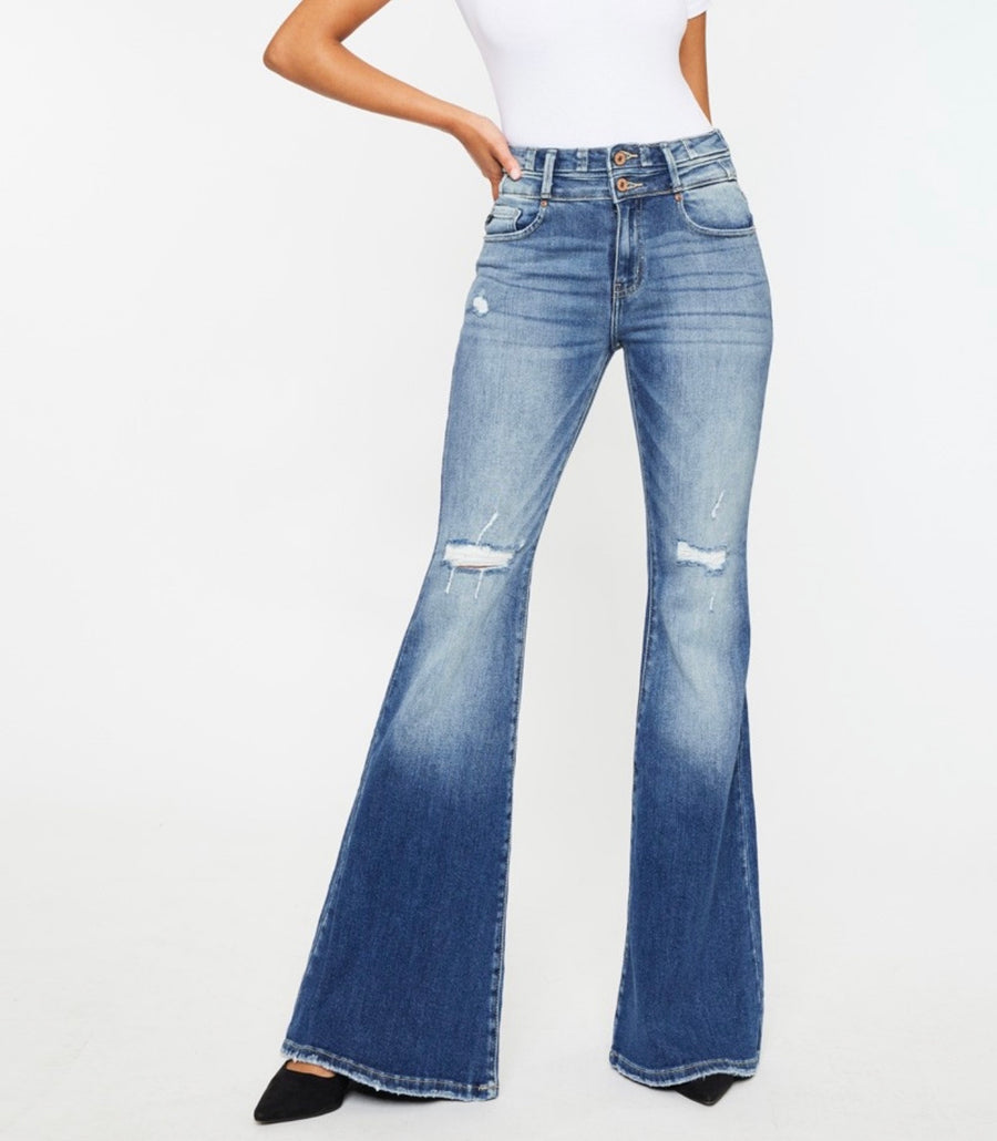 Kourtney High Rise Super Flare Jeans