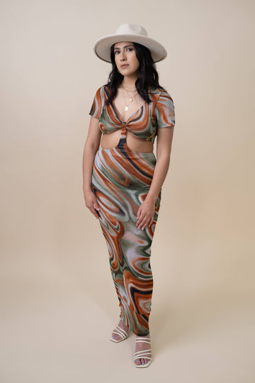 Yesenia Marble Maxi Dress