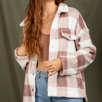 Julia Plaid Fleece Shacket