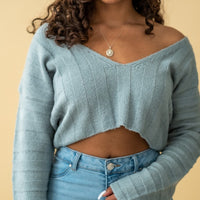 Jade Knit Cropped Sweater