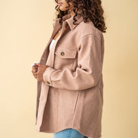 Sierra Mauve Oversized Jacket