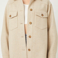 Sierra Oatmeal Oversized Jacket